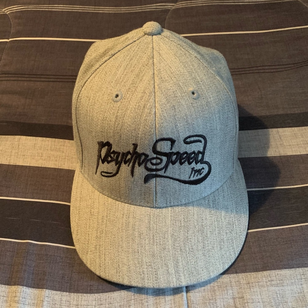 Grey Flexfit Psycho Speed Inc hat